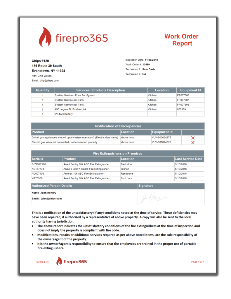 Inspection Reporting Features firepro365 Fire Inspection Software